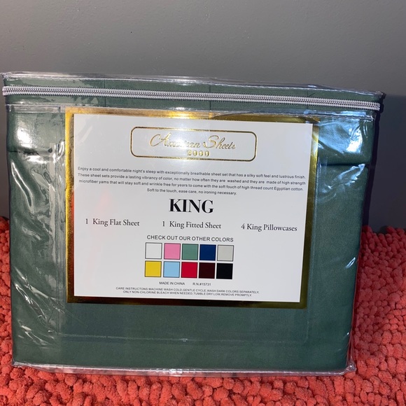 Green American sheets - Picture 3 of 3